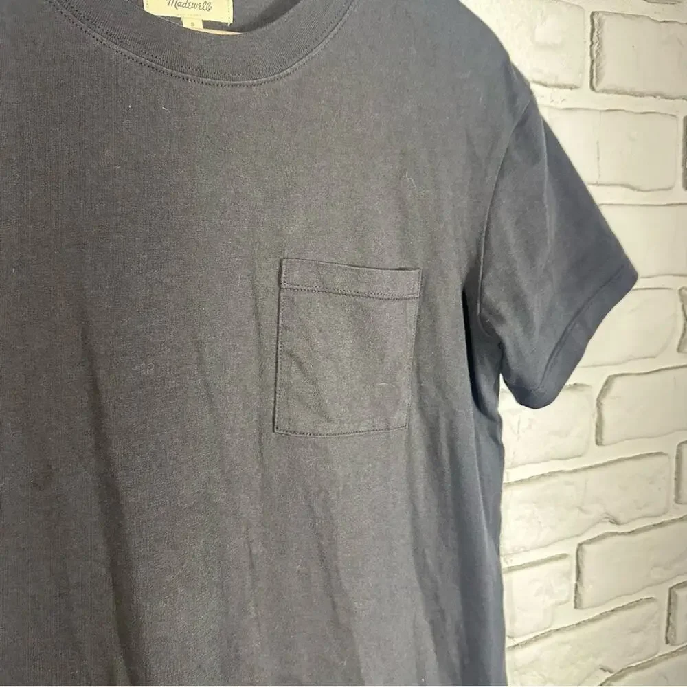 Madewell Pocket Tee Dress Black Size Small - Picture 10 of 13